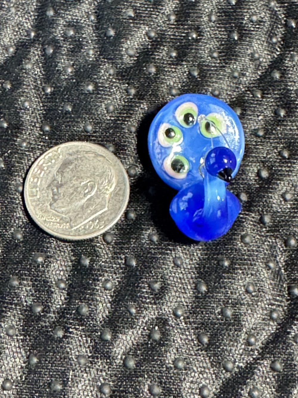 VINTAGE- Roman Inc. Czech Glass Ornament - Peacock Bird